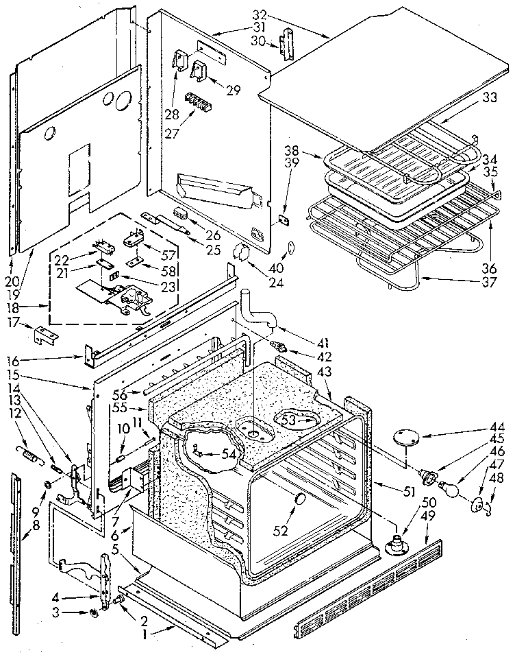 Kenmore 6654098991 oven diagram