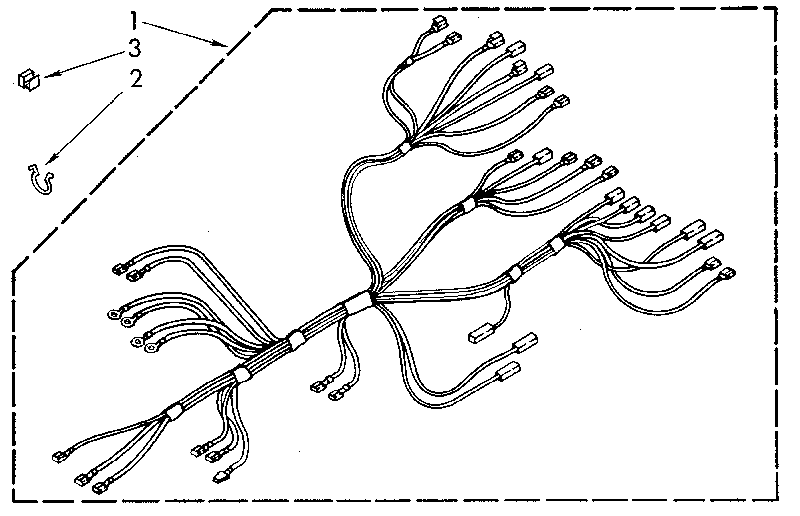 Kenmore 6654098991 wiring harness diagram
