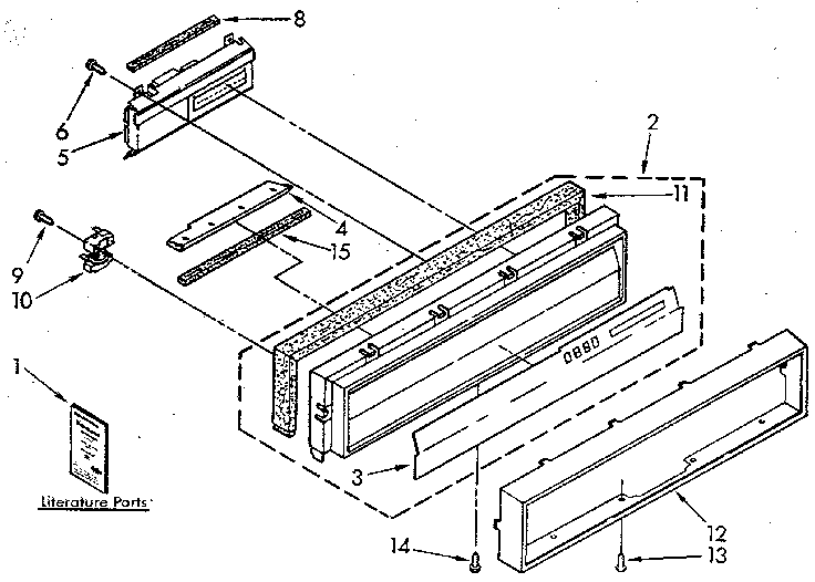 Kenmore 6651690591 console panel diagram