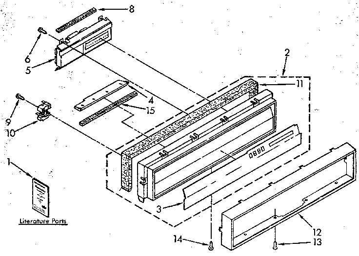 Kenmore 6651690190 console panel diagram