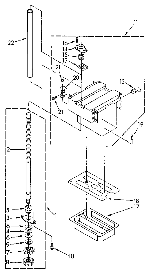 Kenmore 6651330590 powerscrew and ram diagram