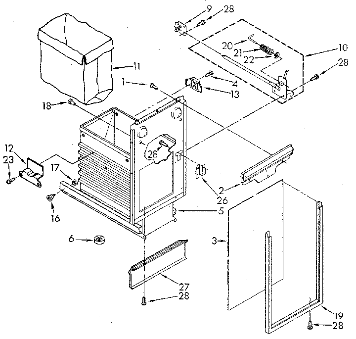 Kenmore 6651330590 container diagram