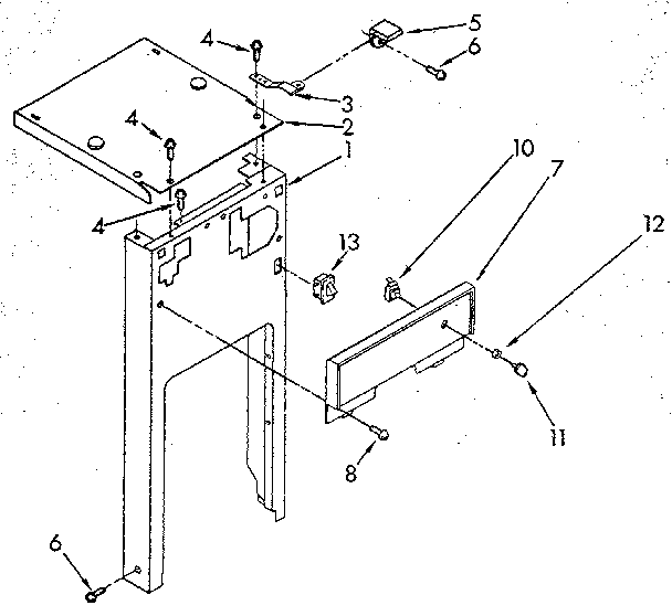 Kenmore 6651330590 panel and control diagram