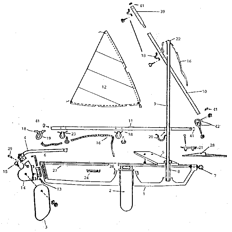 Snark SB125 replacement parts diagram