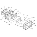 Kenmore 9114658814 oven door section diagram