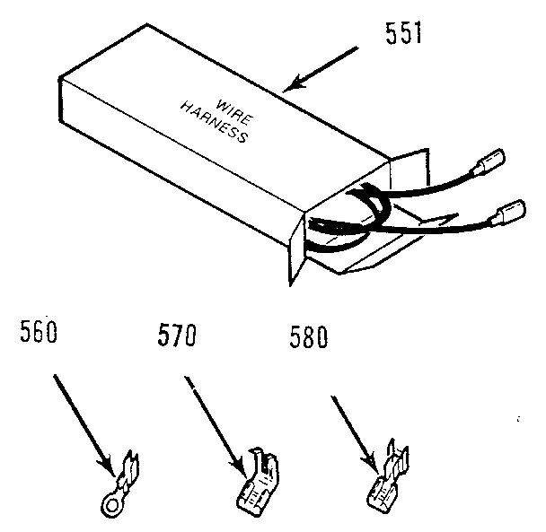 Kenmore 9119799980 wire harnesses and components diagram