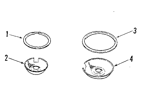Kenmore 9116248811 optional porcelain pan and chrome ring kit no. 8068410 diagram