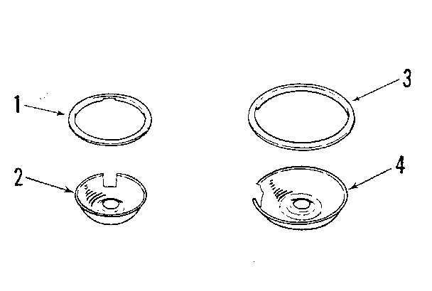 Kenmore 9116008911 optional porcelain pan and chrome ring kit no. 8068410 diagram