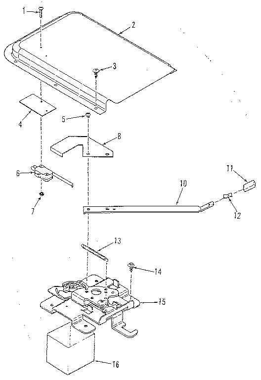 Kenmore 9116018911 door lock section diagram