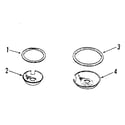 Kenmore 9116018911 optional porcelain pan and chrome ring kit no. 8068410 diagram