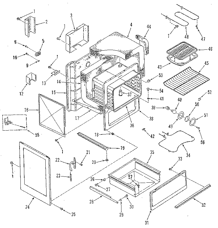 Kenmore 9119330191 body section diagram