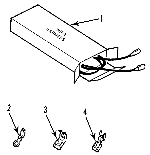 Kenmore 9119330191 wire harnesses and components diagram