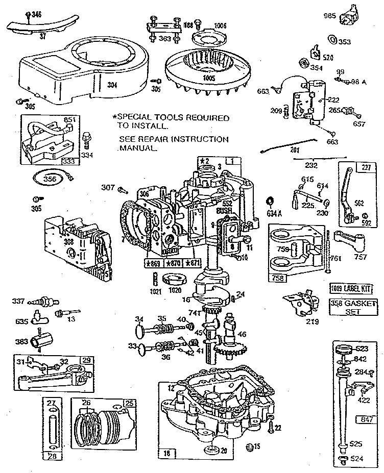 Craftsman 917254520 replacement parts diagram
