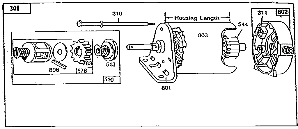 Craftsman 917254520 motor and drive assembly diagram