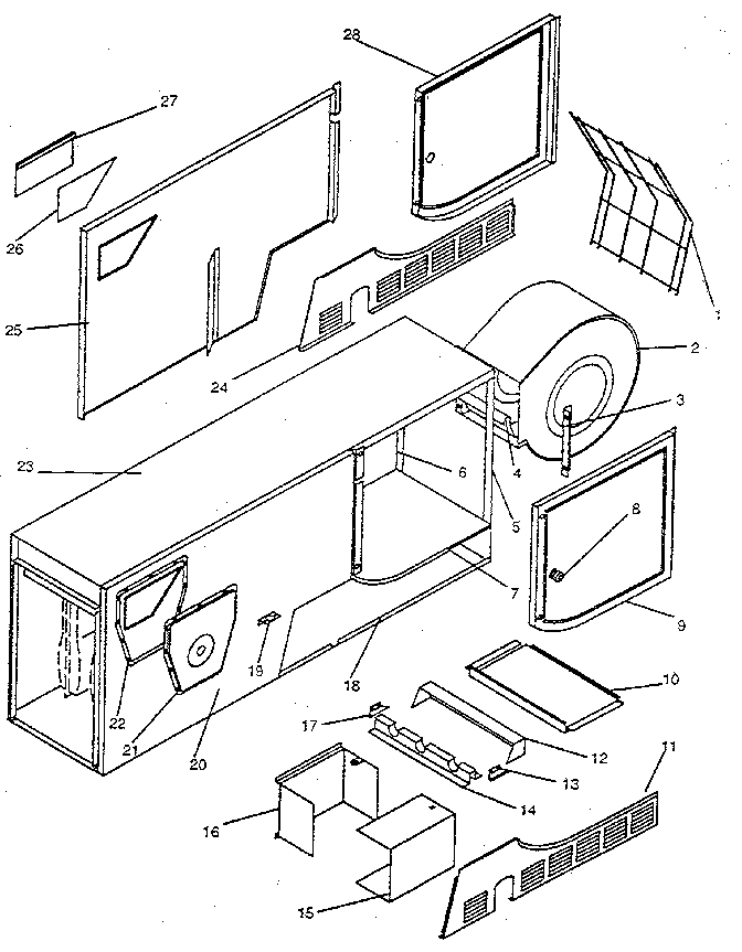 ICP NHGE050AF04 non-functional replacement parts diagram