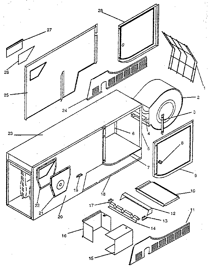 ICP NHGE050BF01 non-functional replacement parts diagram