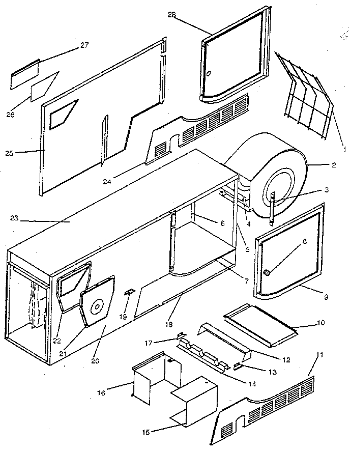 ICP NHGE125BK01 non-functional replacement parts diagram