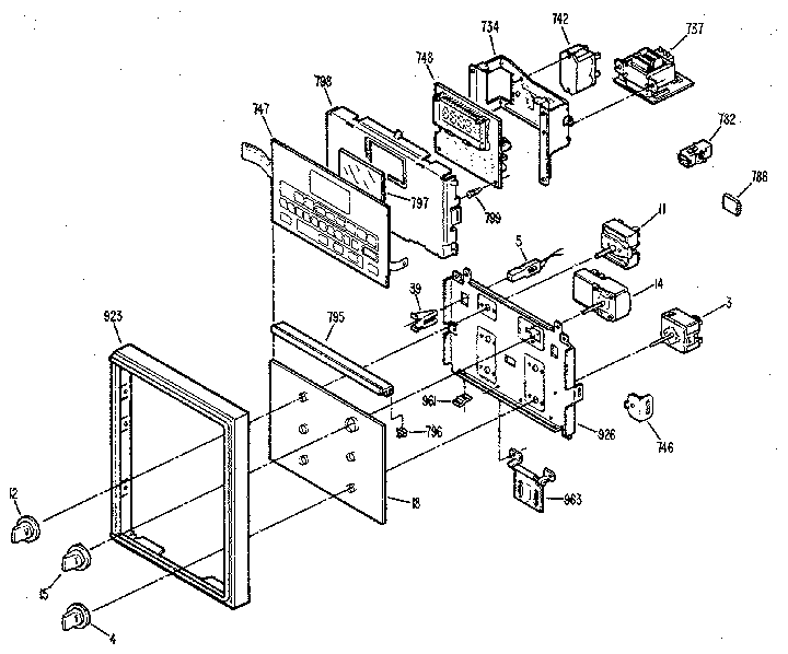 Kenmore 3639878911KS control panel diagram