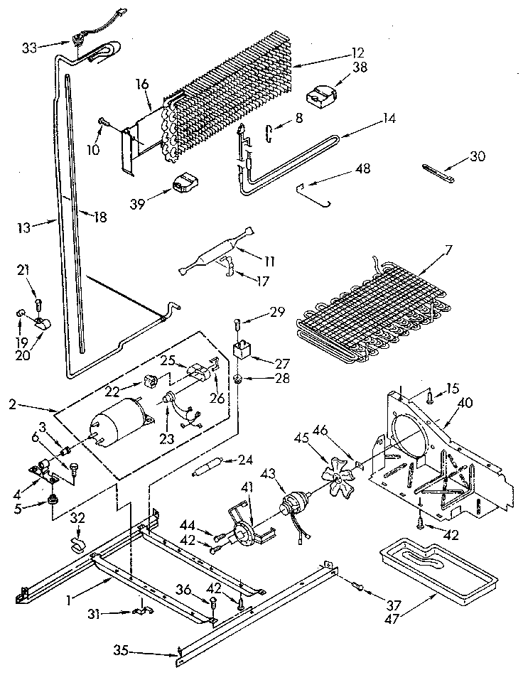 Kenmore 1069600514 unit diagram