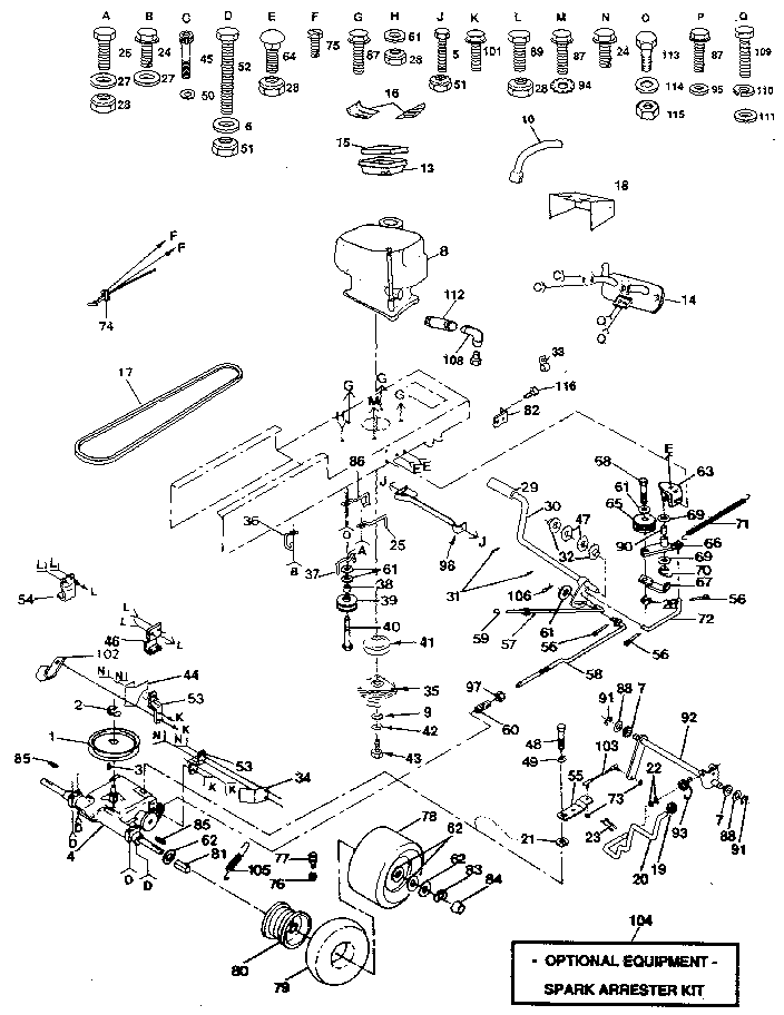 Craftsman 917250040 drive diagram