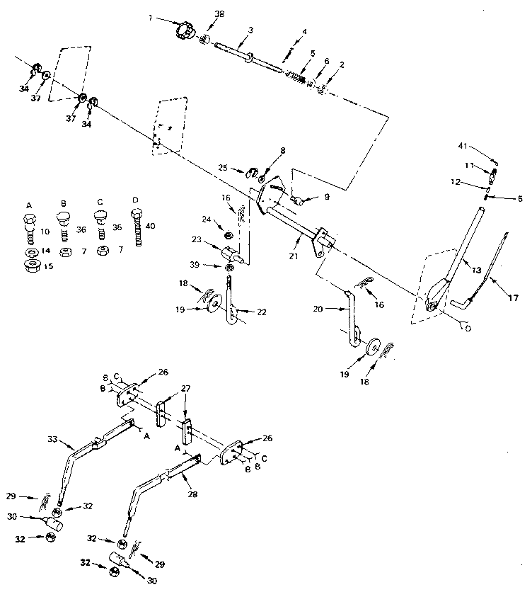 Craftsman 917250040 lift adjustment diagram