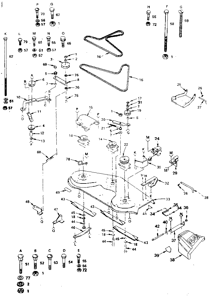 Craftsman 917250040 mower diagram