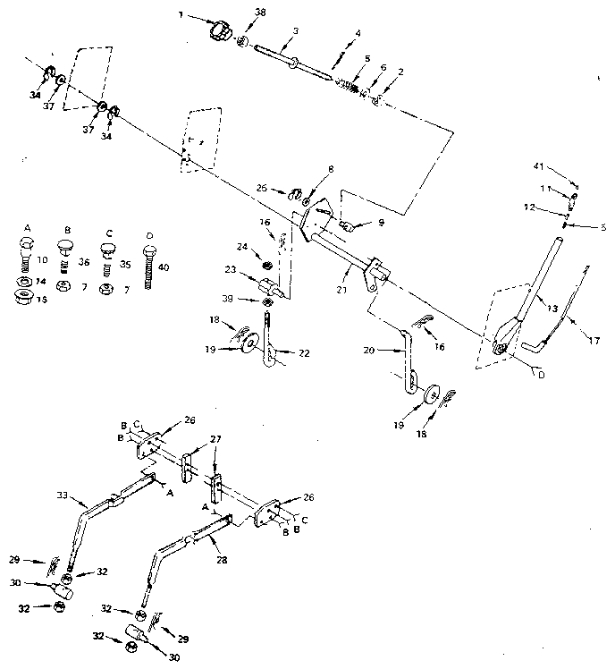 Craftsman 917254460 lift adjustment diagram