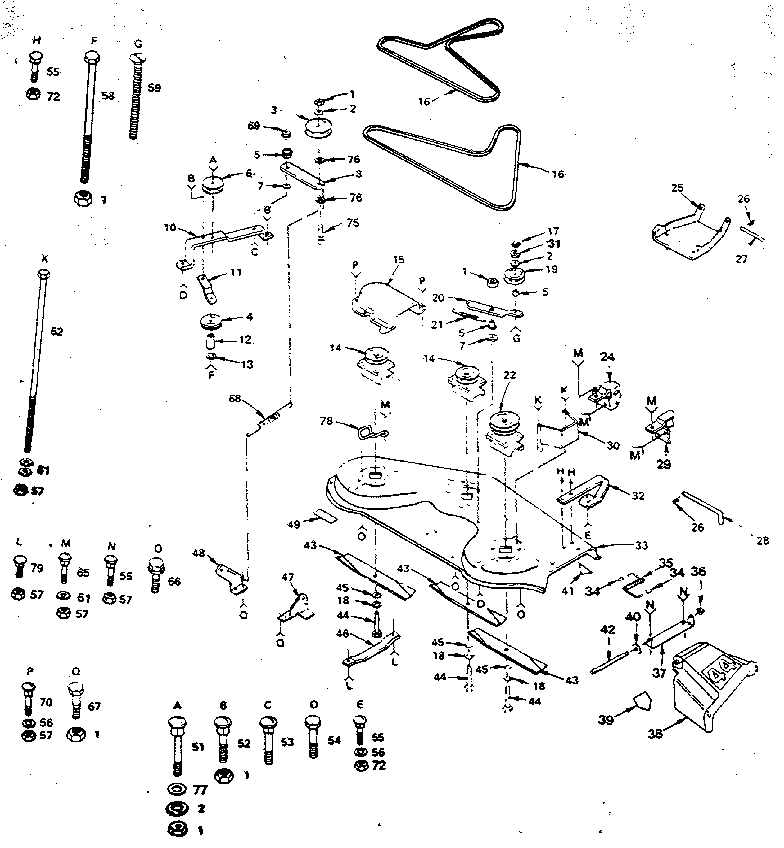 Craftsman 917254460 mower diagram