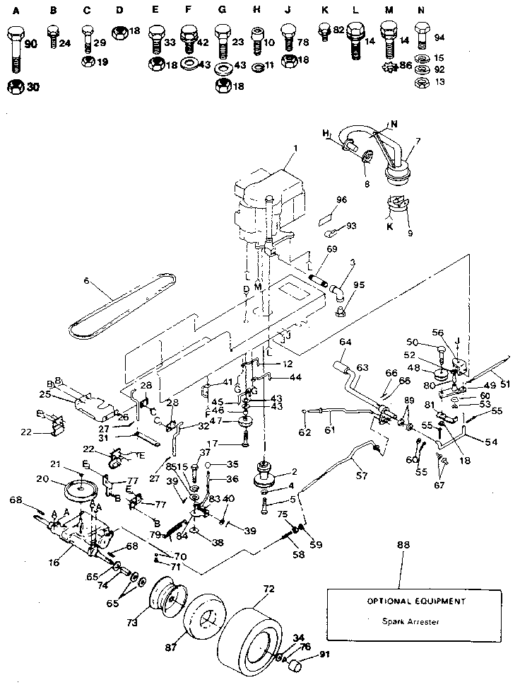 Craftsman 917254650 drive diagram