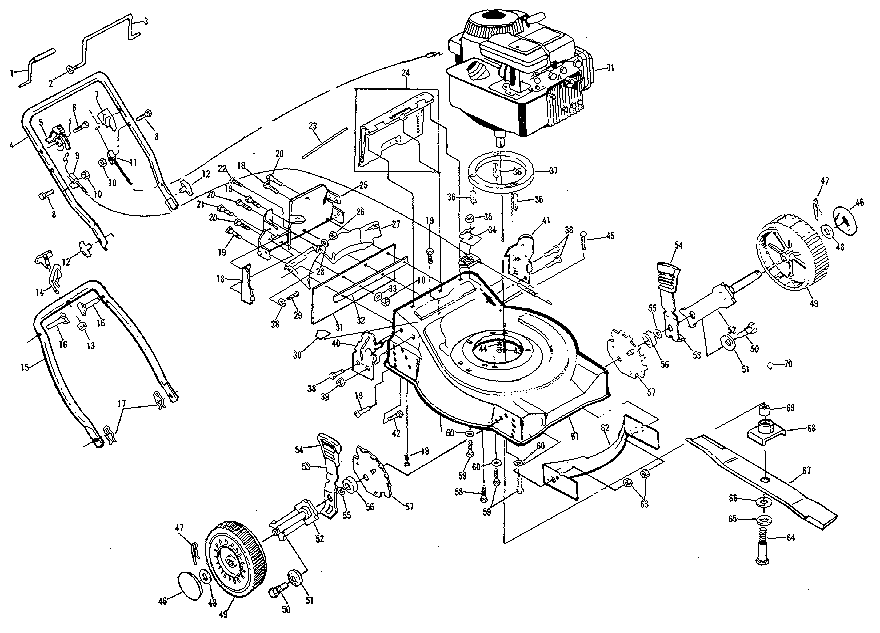 Craftsman 917374340 main frame diagram