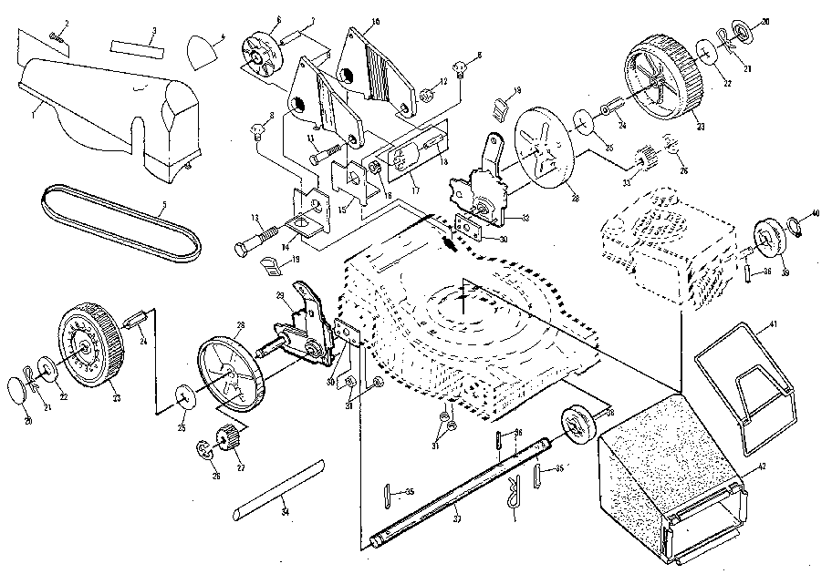 Craftsman 917374340 drive assembly diagram