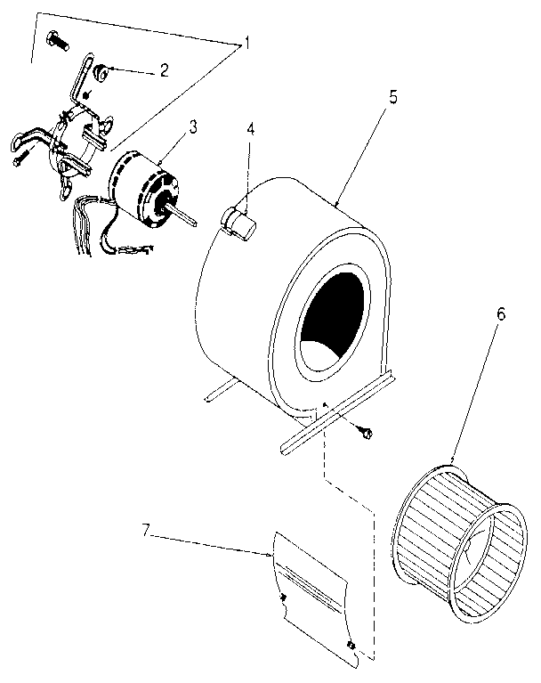 Kenmore 867769184 blower assembly diagram