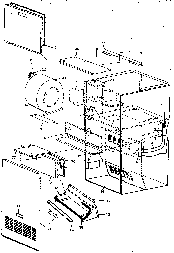 ICP NDGK075KF05 non-functional replacement parts diagram