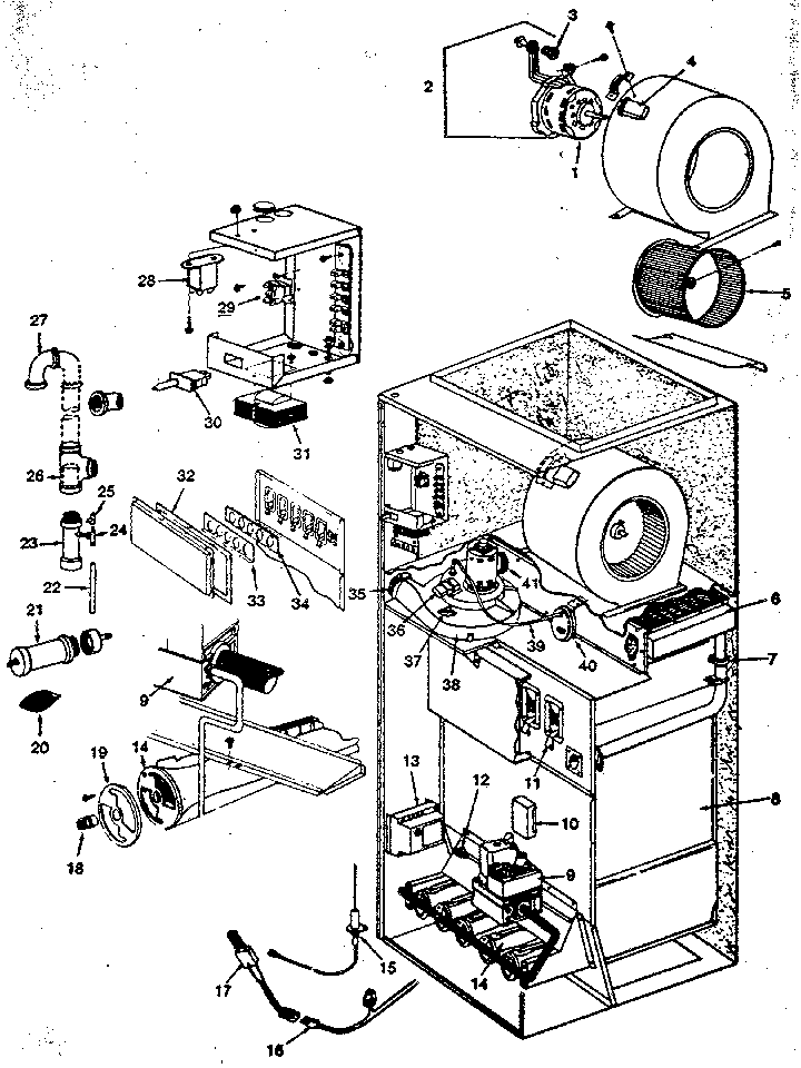 ICP NDLK075DF05 functional replacement parts diagram