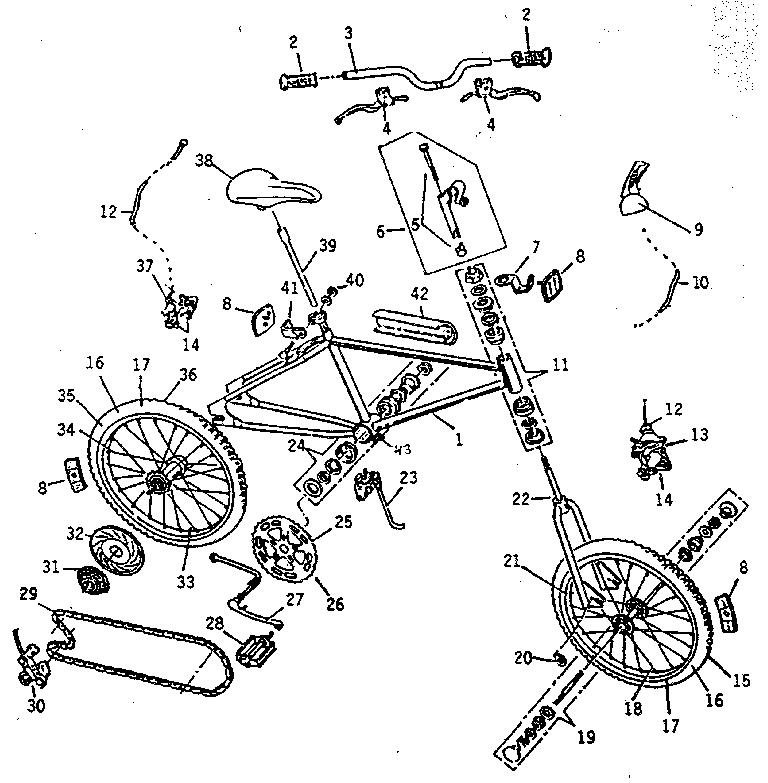 Sears 45673 unit parts diagram