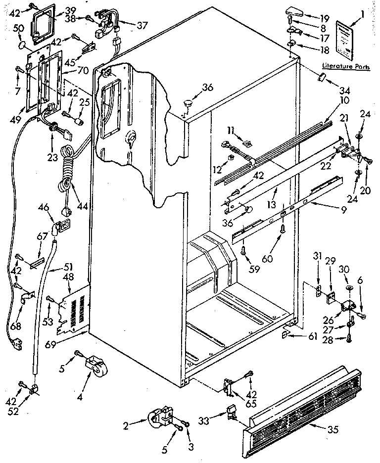 Kenmore 1069700513 cabinet diagram