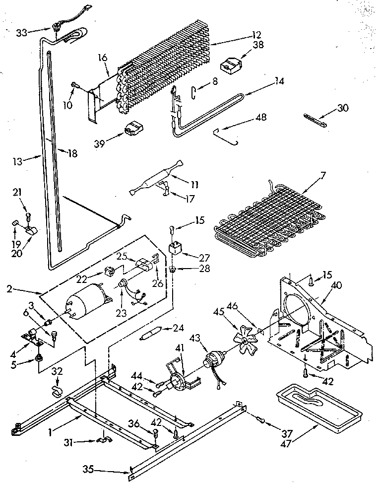 Kenmore 1069700513 unit diagram