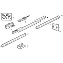 Craftsman 13953626SR rail assembly diagram