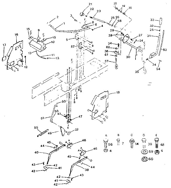 Craftsman 917254632 lift adjustment diagram