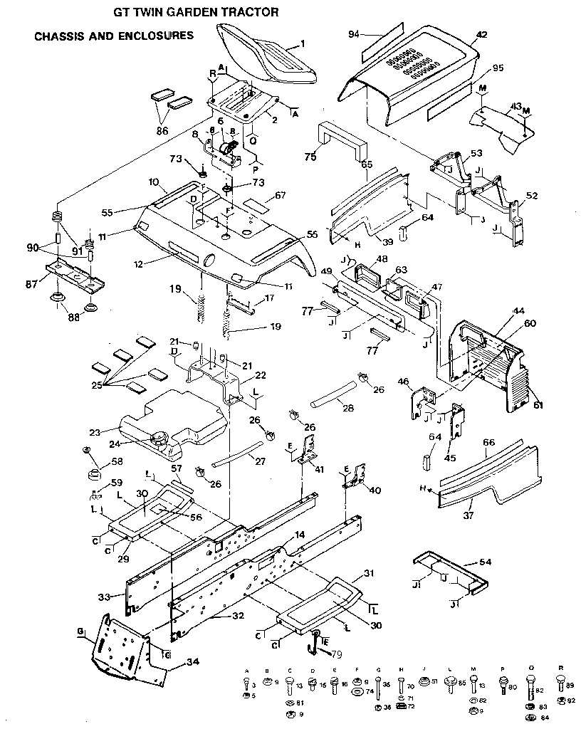 Craftsman 9172559101 chassis and enclosures diagram