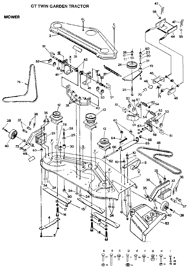 Craftsman 9172559101 mower diagram