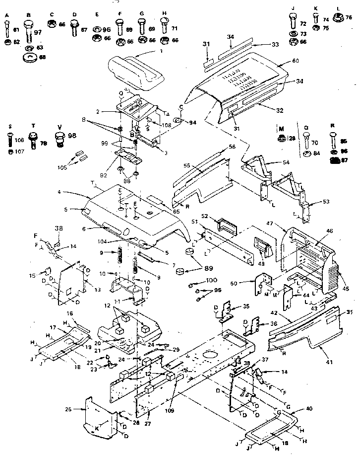 Craftsman 917254950 chassis and enclosures diagram
