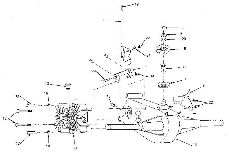 Craftsman 917254950 transaxle and pump assembly diagram