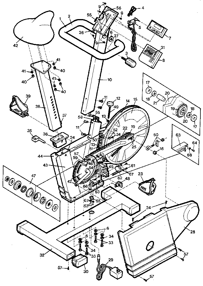 Proform PFCEP unit parts diagram