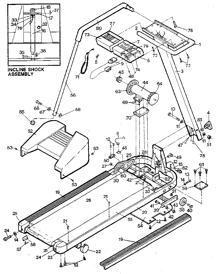 Proform PFT6.0S-1 unit parts diagram