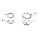 Kenmore 9118068410 optional porcelain pan & chrome ring kit no. 8068410 diagram