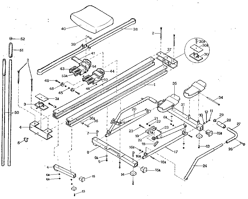 Proform XCS1800 unit parts diagram