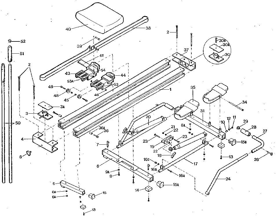 Proform XC1800 unit parts diagram