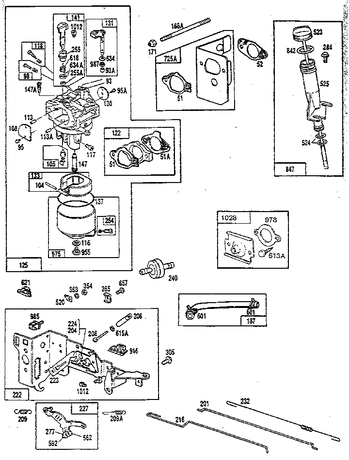 Craftsman 502254970 carburetor assembly diagram