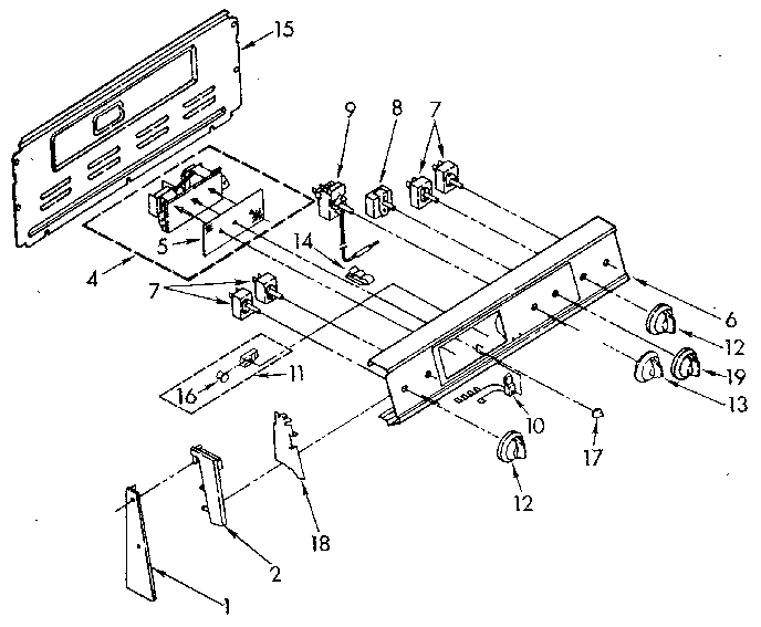 Whirlpool RF365BXWM2 control diagram